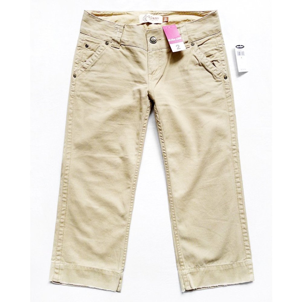 Old Navy Tan Cropped Capris